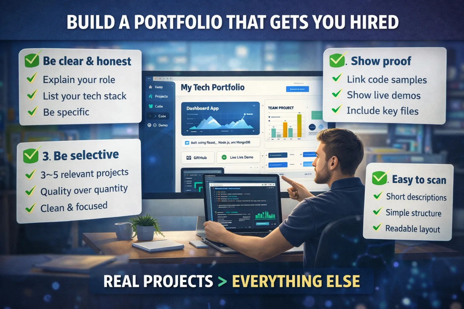 How to Build a Portfolio That Actually Gets You Hired 🔥